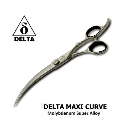 Delta Dog Grooming Scissors Maxi Curve Scissors made from Molybdenum Super Alloy
