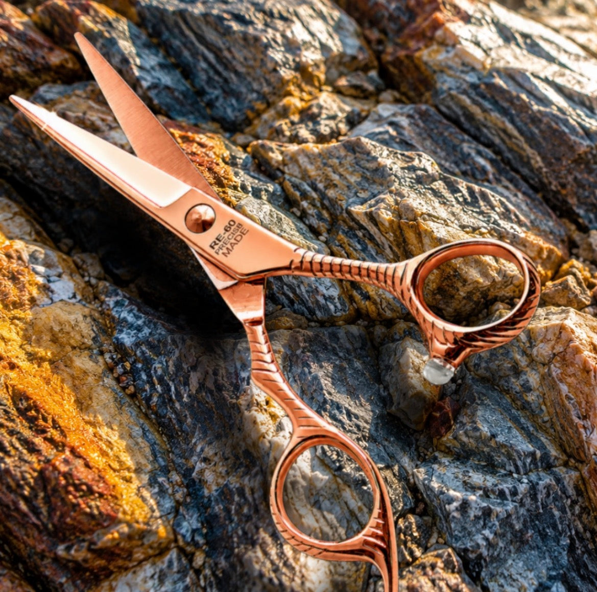 Elegance Rose Gold 6.5 Straight Scissor