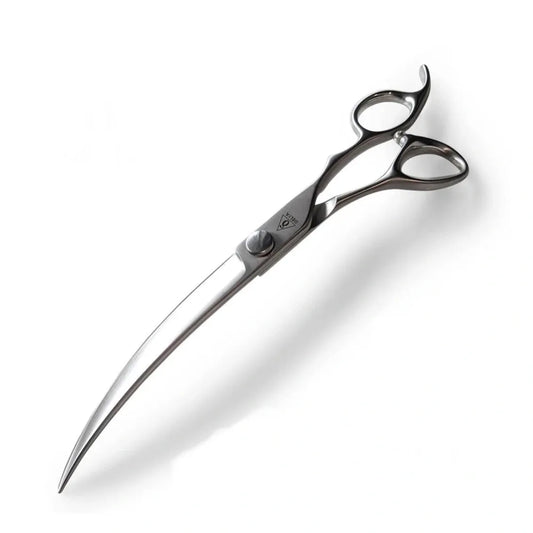Delta Dog Grooming Scissors Delta Curve 8" front facing image on white background